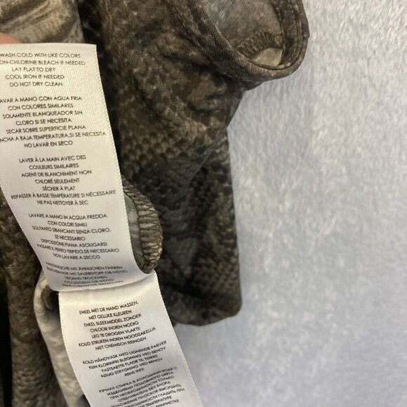 Michael by Michael Kors Sleeveless Tank Top Size 2X Buckle Brown Snakeskin Print - Picture 7 of 7